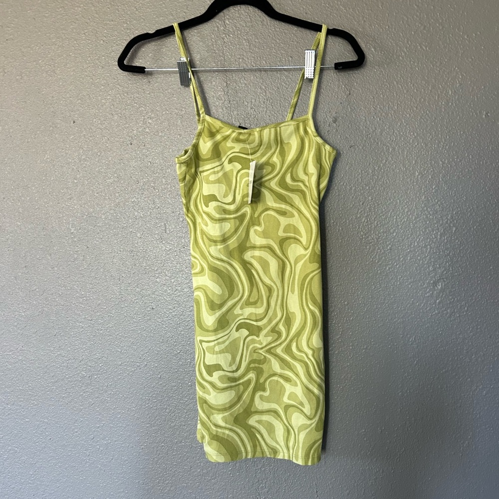 Forever 21 green bodycon summer dress